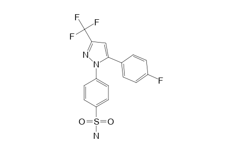 4-(5-(4-fluorophenyl)-3-(trifluoromethyl)-1H-pyrazol-1-yl)benzenesulfonamide