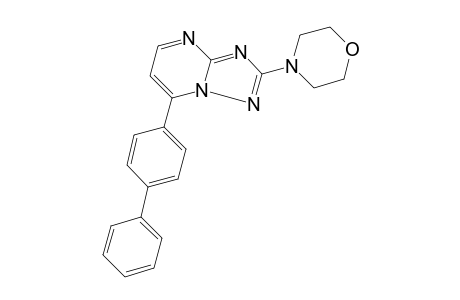 7-(4-BIPHENYLYL)-2-MORPHOLINO-s-TRIAZOLO[1,5-a]PYRIMIDINE
