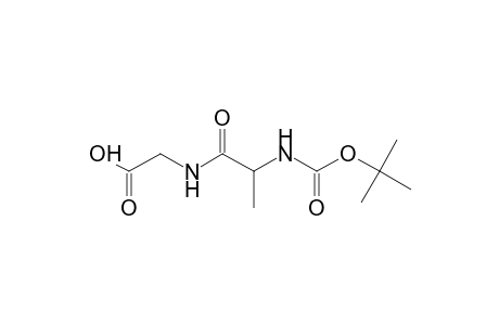 ((2-[(tert-Butoxycarbonyl)amino]propanoyl)amino)acetic acid