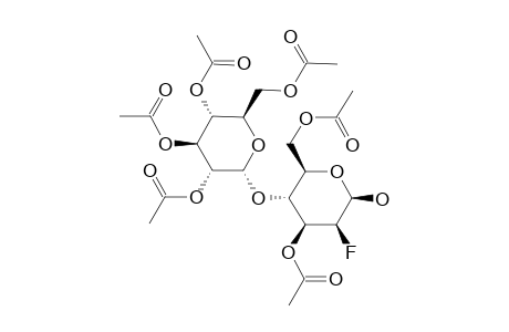 3,6-di-o-Acetyl-4-o-(2',3',4',6'-tetra-o-acetyl-alpha-D-glucopyranosyl)-2-deoxy-2-fluoro-beta-D-mannopyranoside