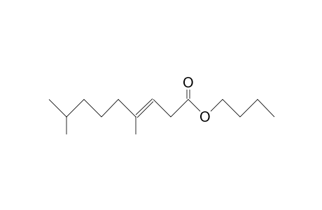 4,8-Dimethyl-trans-3-nonenoic acid, butyl ester