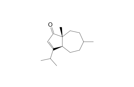 (3aS*,8aR*)-4,5,6,7,8,8a-Hexahydro-3-isopropyl-6,8a-dimethylazulen-1(3aH)-one