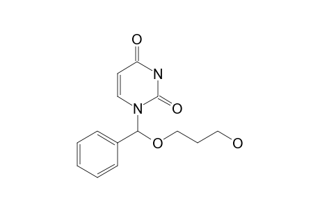 1-[3-Hydroxypropoxy(phenyl)methyl]pyrimidine-2,4-dione