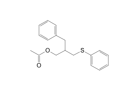 3-Acetoxy-2-benzylpropyl phenyl sulfide