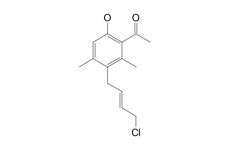 1-[3-((E)-4-Chloro-but-2-enyl)-6-hydroxy-2,4-dimethyl-phenyl]-ethanone