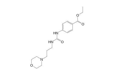 p-[3-(3-morpholinopropyl)ureido]benzoic acid, ethyl ester