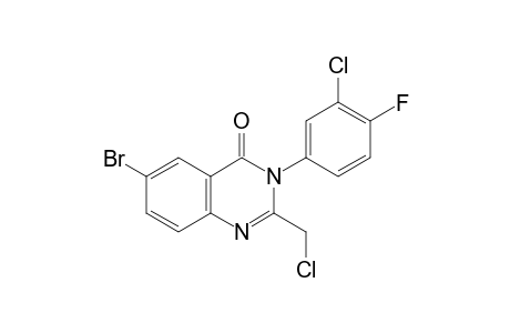 6-bromo-3-(3-chloro-4-fluorophenyl)-2-(chloromethyl)quinazolin-4(3H)-one