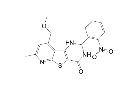 9-(methoxymethyl)-7-methyl-2-(2-nitrophenyl)-2,3-dihydropyrido[3',2':4,5]thieno[3,2-d]pyrimidin-4(1H)-one