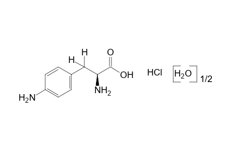 L-3-(p-aminophenyl)alanine, monohydrochloride, hemihydrate