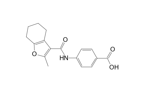 4-([(2-Methyl-4,5,6,7-tetrahydro-1-benzofuran-3-yl)carbonyl]amino)benzoic acid