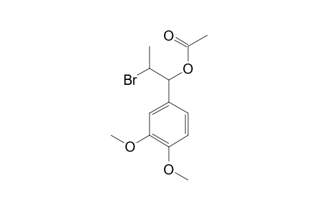 (+/-)-1-(3',4'-DIMETHOXYPHENYL)-1-ACETOXY-2-BROMOPROPANE