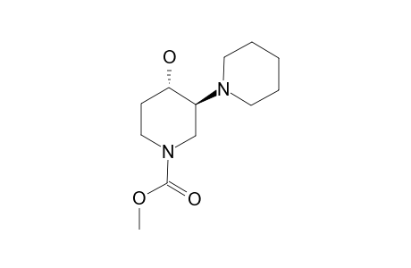 METHYL-(3S*,4S*)-4-HYDROXY-3-(1-PIPERIDINYL)-1-PIPERIDINECARBOXYLATE