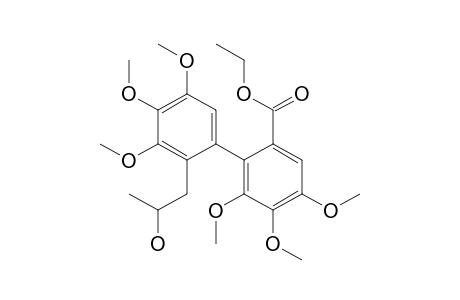 [1,1'-Biphenyl]-2-carboxylic acid, 2'-(2-hydroxypropyl)-3',4,4',5,5',6-hexamethoxy-, ethyl ester