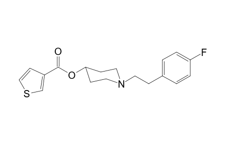 1-[2-(4-Fluorophenyl)ethyl]piperidin-4-yl-thiophene-3-carboxylate