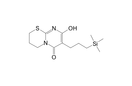 8-Hydroxy-7-[3-(trimethylsilyl)propyl]-3,4-dihydro-2H,6H-pyrimido[2,1-b][1,3]thiazin-6-one