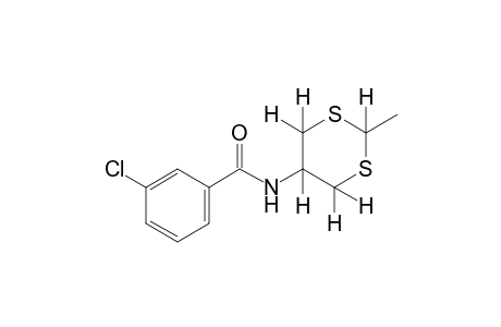 m-chloro-N-(2-methyl-m-dithian-5-yl)benzamide