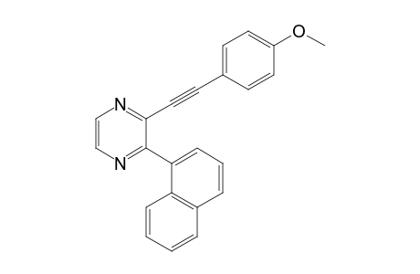 2-[(4-Methoxyphenyl)ethynyl]-3-(naphthalen-1-yl)pyrazine