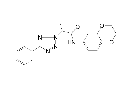 N-(2,3-Dihydro-benzo[1,4]dioxin-6-yl)-2-(5-phenyl-tetrazol-2-yl)-propionamide