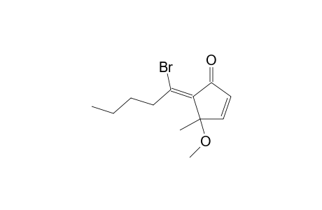 (5Z)-5-(1-bromanylpentylidene)-4-methoxy-4-methyl-cyclopent-2-en-1-one