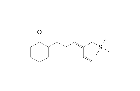 2-[(E)-4-[(Trimethylsilyl)methyl]-3,5-hexadienyl]cyclohexanone