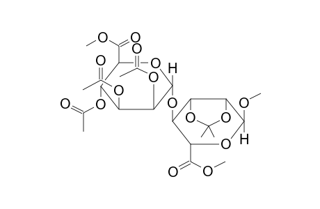 METHYL{METHYL-2,3-O,O-ISOPROPYLIDENE-4-O-[METHYL(2,3,4-TRI-O-ACETYL-ALPHA-D-MANNOPYRANOSYL)URONATE]-ALPHA-D-MANNOPYRANOSIDE}URONATE