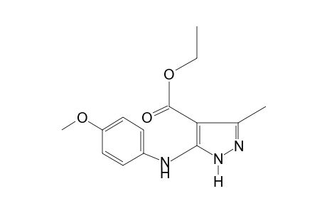 5-(p-anisidino)-3-methylpyrazole-4-carboxylic acid, ethyl ester