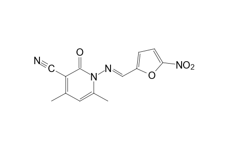 1,2-dihydro-4,6-dimethyl-1-[(5-nitrofurfurylidene)amino]-2-2-oxonicotinonitrile