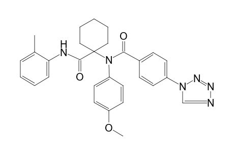 benzamide, N-(4-methoxyphenyl)-N-[1-[[(2-methylphenyl)amino]carbonyl]cyclohexyl]-4-(1H-tetrazol-1-yl)-