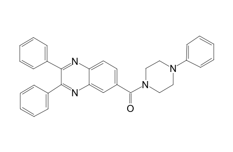 Quinoxaline, 2,3-diphenyl-6-[(4-phenyl-1-piperazinyl)carbonyl]-