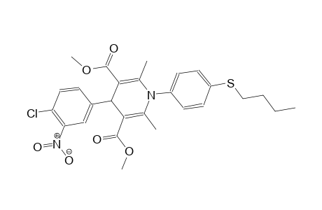 dimethyl 1-[4-(butylsulfanyl)phenyl]-4-(4-chloro-3-nitrophenyl)-2,6-dimethyl-1,4-dihydro-3,5-pyridinedicarboxylate