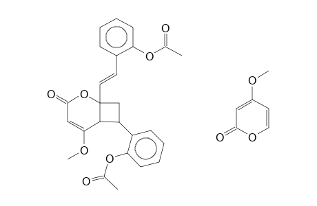 2-OXABICYCLO[4.2.0]OCT-4-EN-3-ONE, REL-(1R,6S,7R,8R)-5-METHOXY-8-(4-METHOXY-2-OXO-2H-PYRAN-6-YL)-7-(2-ACETOXYPHENYL)-1-[(E)-2-(2-ACET