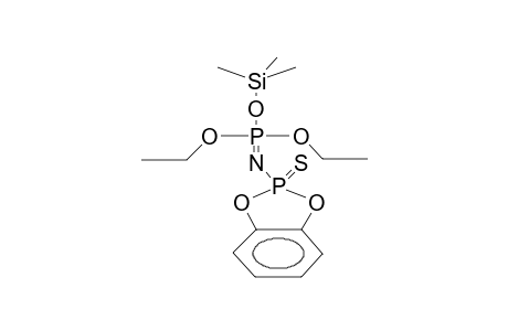 O,O-DIETHYL-O-TRIMETHYLSILYL-N-(2-THIOXO-4,5-BENZO-1,3,2-DIOXAPHOSPHOLANYL)IMIDOPHOSPHATE