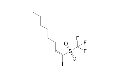 (E)-1-Iodo-1-[(trifluoromethyl)sulfonyl]oct-1-ene