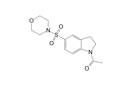 1H-indole, 1-acetyl-2,3-dihydro-5-(4-morpholinylsulfonyl)-