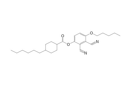 2,3-Dicyano-4-(pentyloxy)phenyl 4-hexylcyclohexanecarboxylate