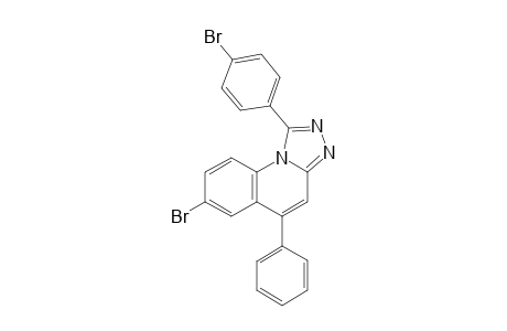 7-Bromanyl-1-(4-bromophenyl)-5-phenyl-[1,2,4]triazolo[4,3-a]quinoline