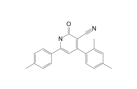 4-(2,4-Dimethylphenyl)-6-(4-methylphenyl)-2-oxo-1H-pyridine-3-carbonitrile