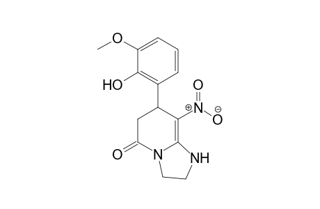 7-(2-Hydroxy-3-methoxyphenyl)-8-nitro-2,3,6,7-tetrahydromidazo[1,2-a] pyridin-5(1H)-one