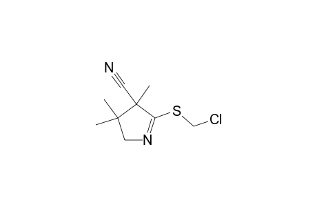 2-Chloromethylthio-3,4,4-trimethyl-4,5-dihydro-3H-pyrrole-3-carbonitrile