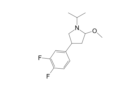 3-(3,4-DIFLUOROPHENYL)-1-ISOPROPYL-5-METHOXYPYRROLIDINE