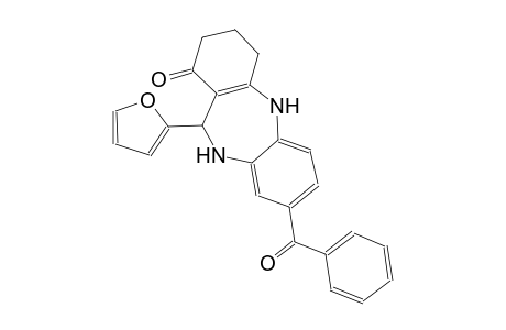 8-benzoyl-11-(2-furyl)-2,3,4,5,10,11-hexahydro-1H-dibenzo[b,e][1,4]diazepin-1-one