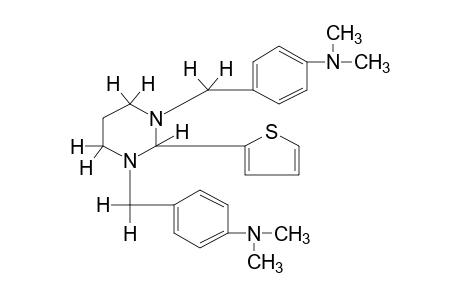 1,3-bis[p-(dimethylamino)benzyl]hexahydro-2-(2-thienyl)pyrimidine