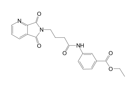 benzoic acid, 3-[[4-(5,7-dihydro-5,7-dioxo-6H-pyrrolo[3,4-b]pyridin-6-yl)-1-oxobutyl]amino]-, ethyl ester