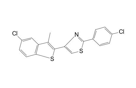 4-(5-chloro-3-methylbenzo[b]thien-2-yl)-2-(p-chlorophenyl)thiazole