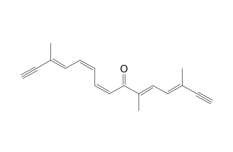 3,5,8,10,12-Pentadecapentaene-1,14-diyn-7-one, 3,6,13-trimethyl-, (E,E,Z,Z,E)-