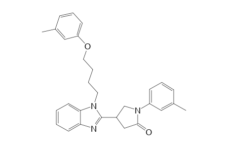 4-{1-[4-(3-methylphenoxy)butyl]-1H-benzimidazol-2-yl}-1-(3-methylphenyl)-2-pyrrolidinone