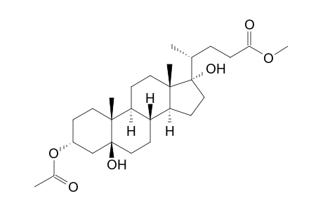 (4R)-4-[(3R,5S,8R,9S,10R,13S,14S,17S)-3-acetoxy-5,17-dihydroxy-10,13-dimethyl-2,3,4,6,7,8,9,11,12,14,15,16-dodecahydro-1H-cyclopenta[a]phenanthren-17-yl]valeric acid methyl ester