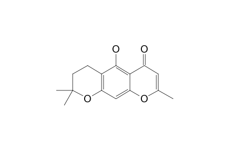 2H,6H-Benzo[1,2-b:5,4-b']dipyran-6-one, 3,4-dihydro-5-hydroxy-2,2,8-trimethyl-