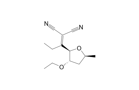 (2'R*,3'S*,5'S*)-2-CYANO-3-(3'-ETHOXY-5'-METHYLTETRAHYDROFURAN-2'-YL)-PENT-2-ENENITRILE