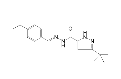 1H-pyrazole-5-carboxylic acid, 3-(1,1-dimethylethyl)-, 2-[(E)-[4-(1-methylethyl)phenyl]methylidene]hydrazide